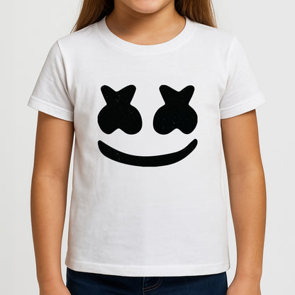 Black And White Helmet In Space  Girls T-Shirt