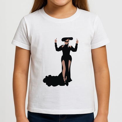 Middle Fingers - Queen B Girls T-Shirt