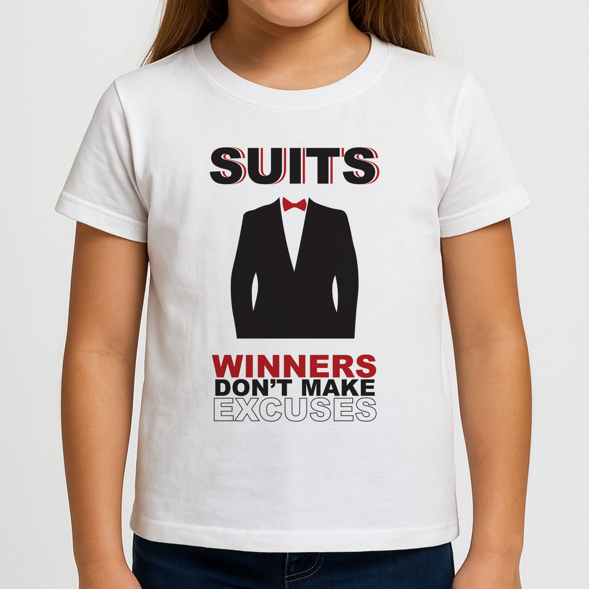 Winners Don't Make Excuses Girls T-Shirt