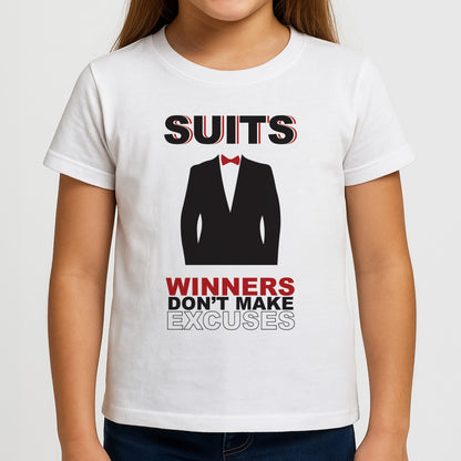 Winners Don't Make Excuses Girls T-Shirt