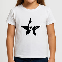 Skulls And Stars - Skate Aesthetic  Girls T-Shirt
