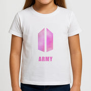 BTS Army Pink - K Pop Kids T-Shirt 3