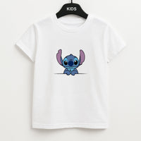 Alien Blue Leaning Kids T-Shirt
