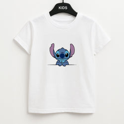 Alien Blue Leaning Unisex Kids T-Shirt