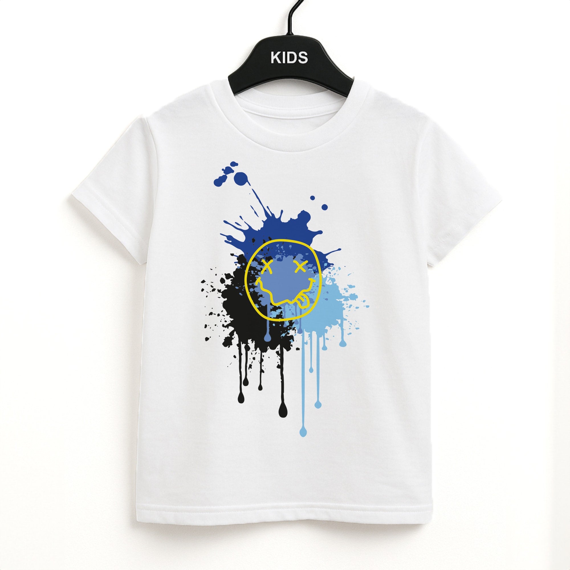 Blue Graffiti - Skate Aesthetic  Unisex Kids T-Shirt
