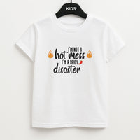 I'm A Spicy Disaster - Funny Quotes Kids T-Shirt
