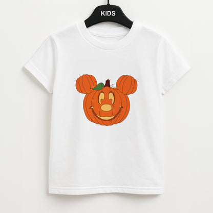 Mouse Pumpkin Halloween Unisex Kids T-Shirt