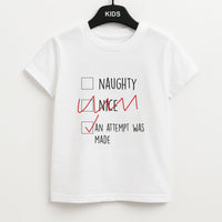 An Attempt Was Made - Naughty Or Nice  Kids T-Shirt