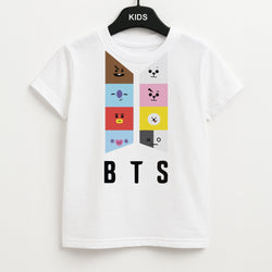 BT21 K-Pop Band Logo Kids T-Shirt