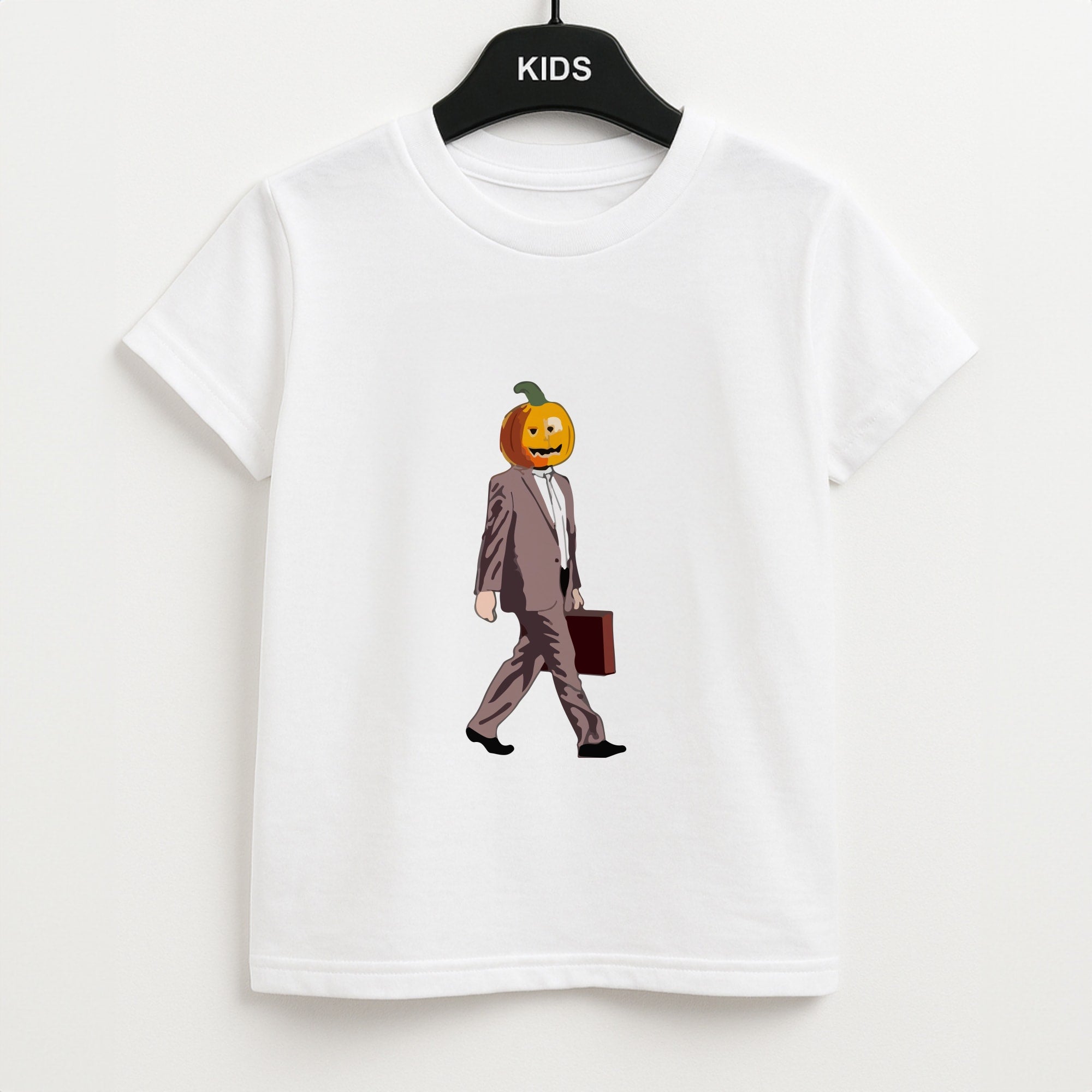 Dwight Pumpkin Head Unisex Kids T-Shirt