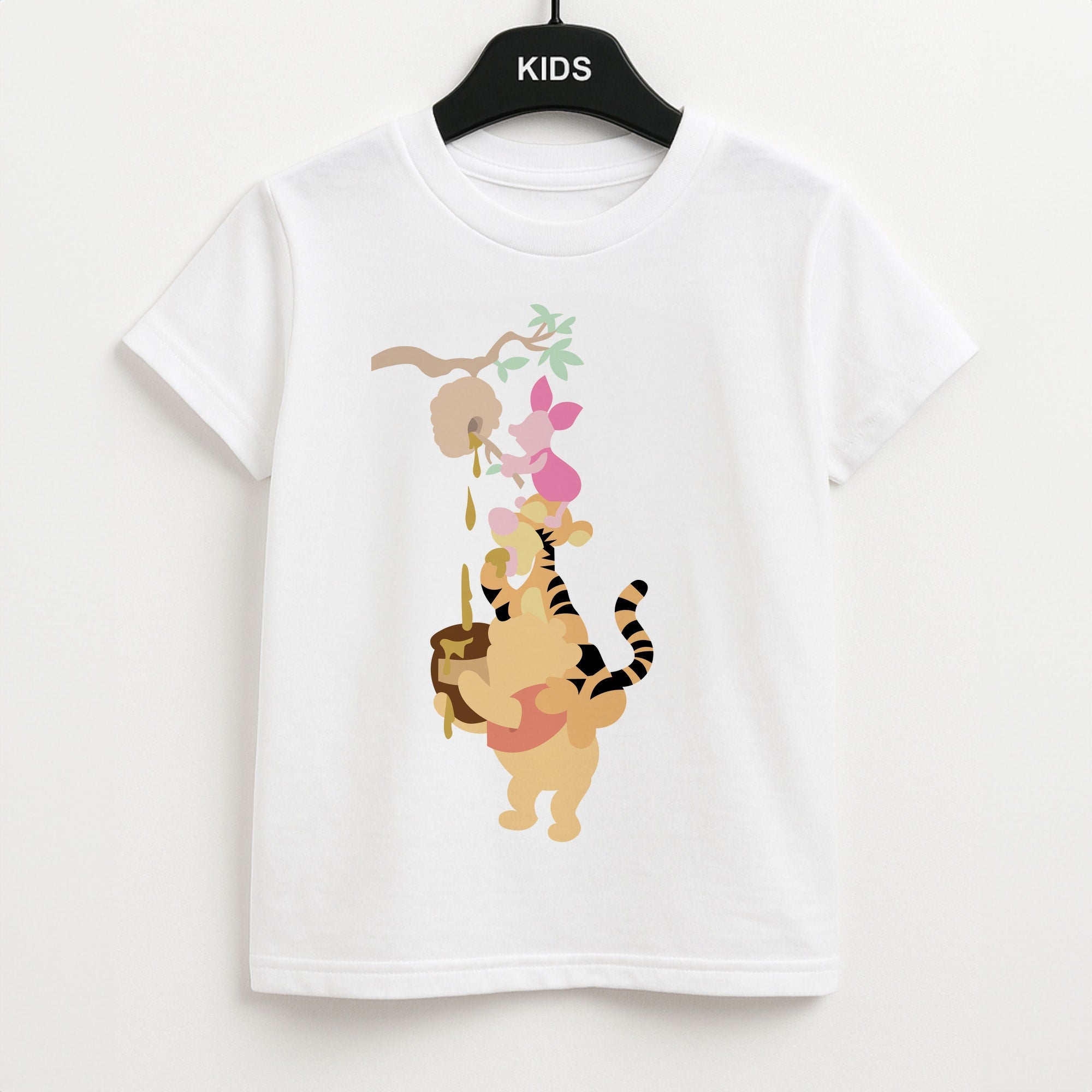 Bouncing Tiger , Piglet , Yellow Bear Unisex Kids T-Shirt