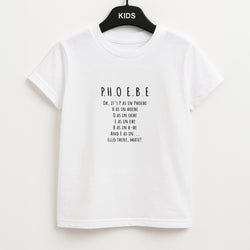 Spelling Phoebe Unisex Kids T-Shirt