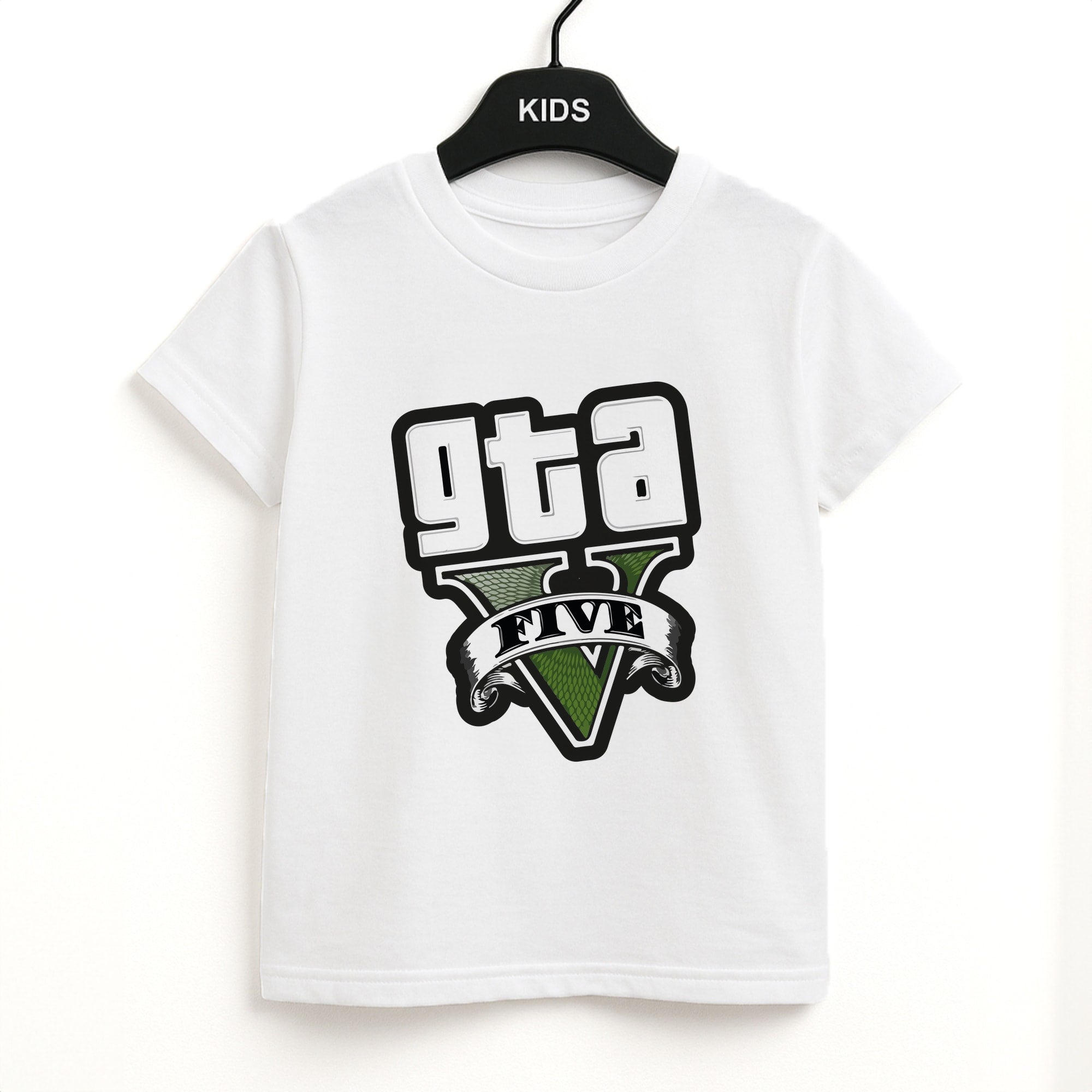 Green Five - Video Game Kids T-Shirt