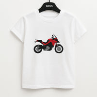 Red Motorbike - Motorbike Kids T-Shirt