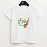 A Monkeys - Pink Kids T-Shirt