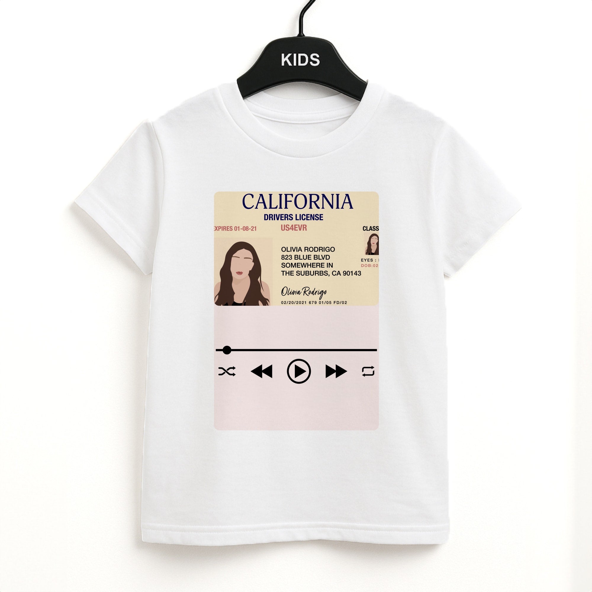 Drivers License - Olivia TikTok Kids T-Shirt
