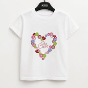 Button Heart Kids T-Shirt 1