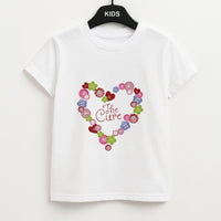 Button Heart Kids T-Shirt