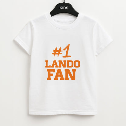 #1 Lando Fan Unisex Kids T-Shirt