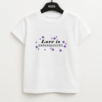 Love Is Embarrassing Note Kids T-Shirt