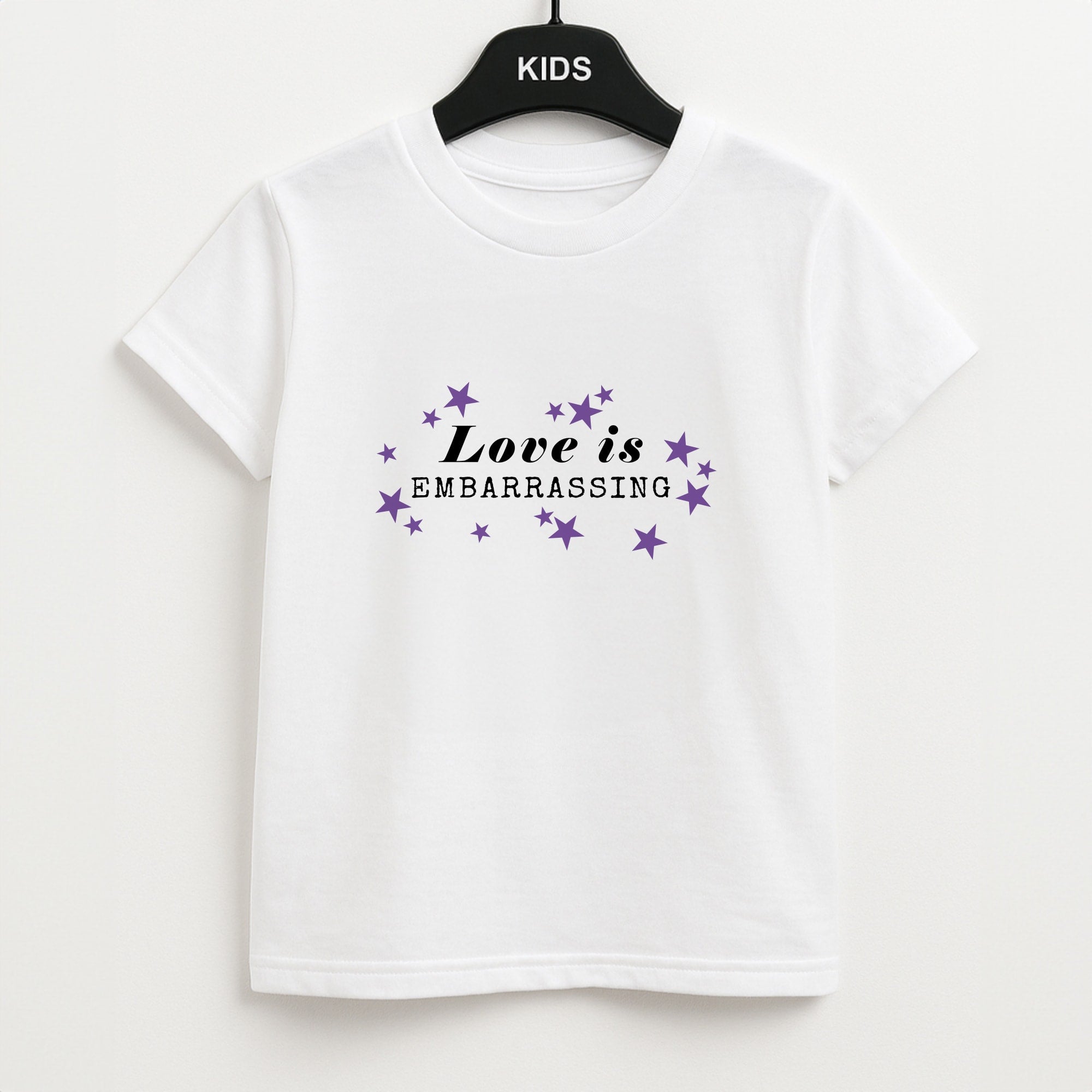 Love Is Embarrassing Note Unisex Kids T-Shirt