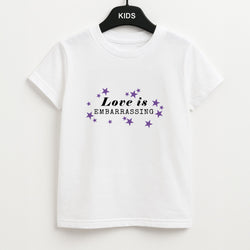 Love Is Embarrassing Note Unisex Kids T-Shirt