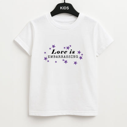 Love Is Embarrassing Note Unisex Kids T-Shirt