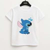 Blue Hearts Alien Blue Valentine's Kids T-Shirt