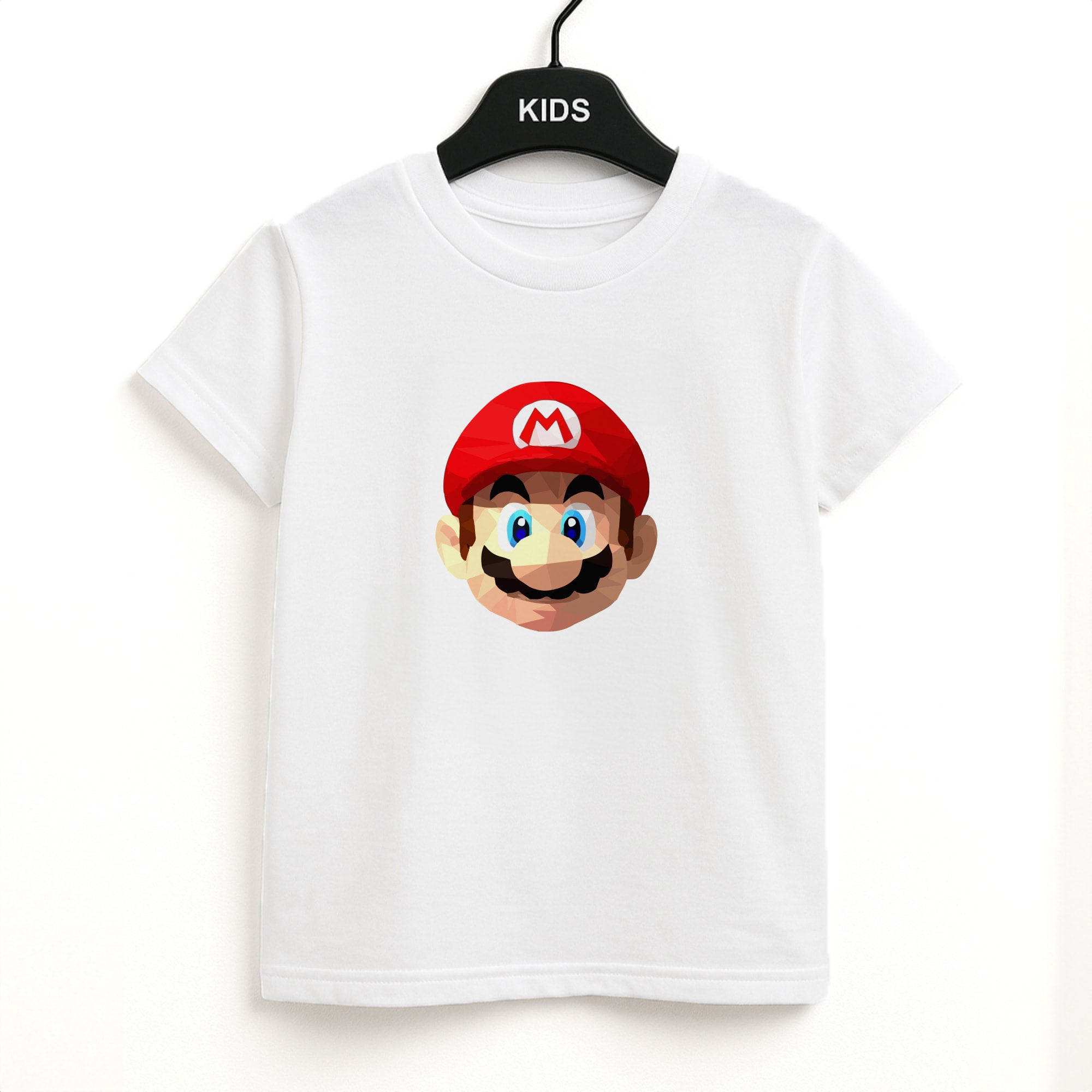 Mario Face - Mario Kids T-Shirt