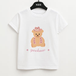 Yeehaw Teddy Bear Unisex Kids T-Shirt