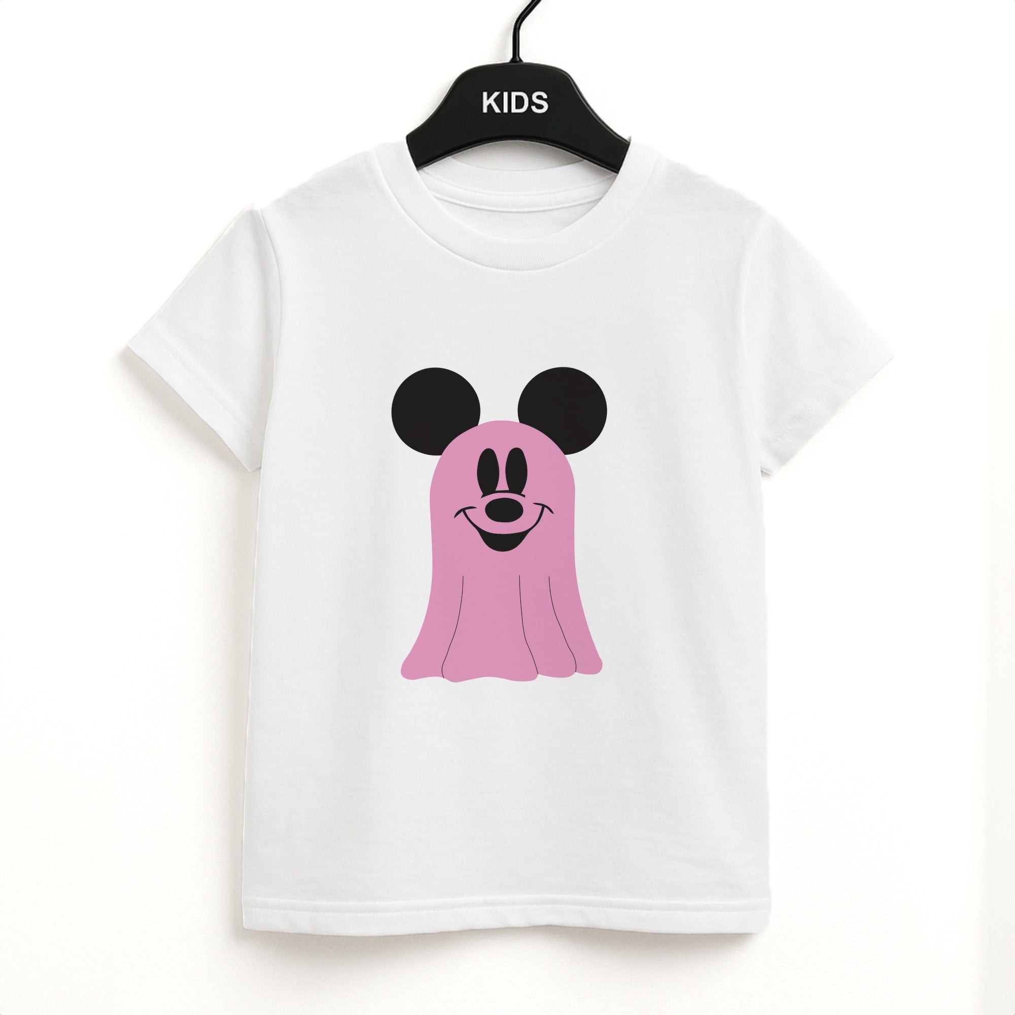 Mouse Ghost Pattern Halloween Kids T-Shirt