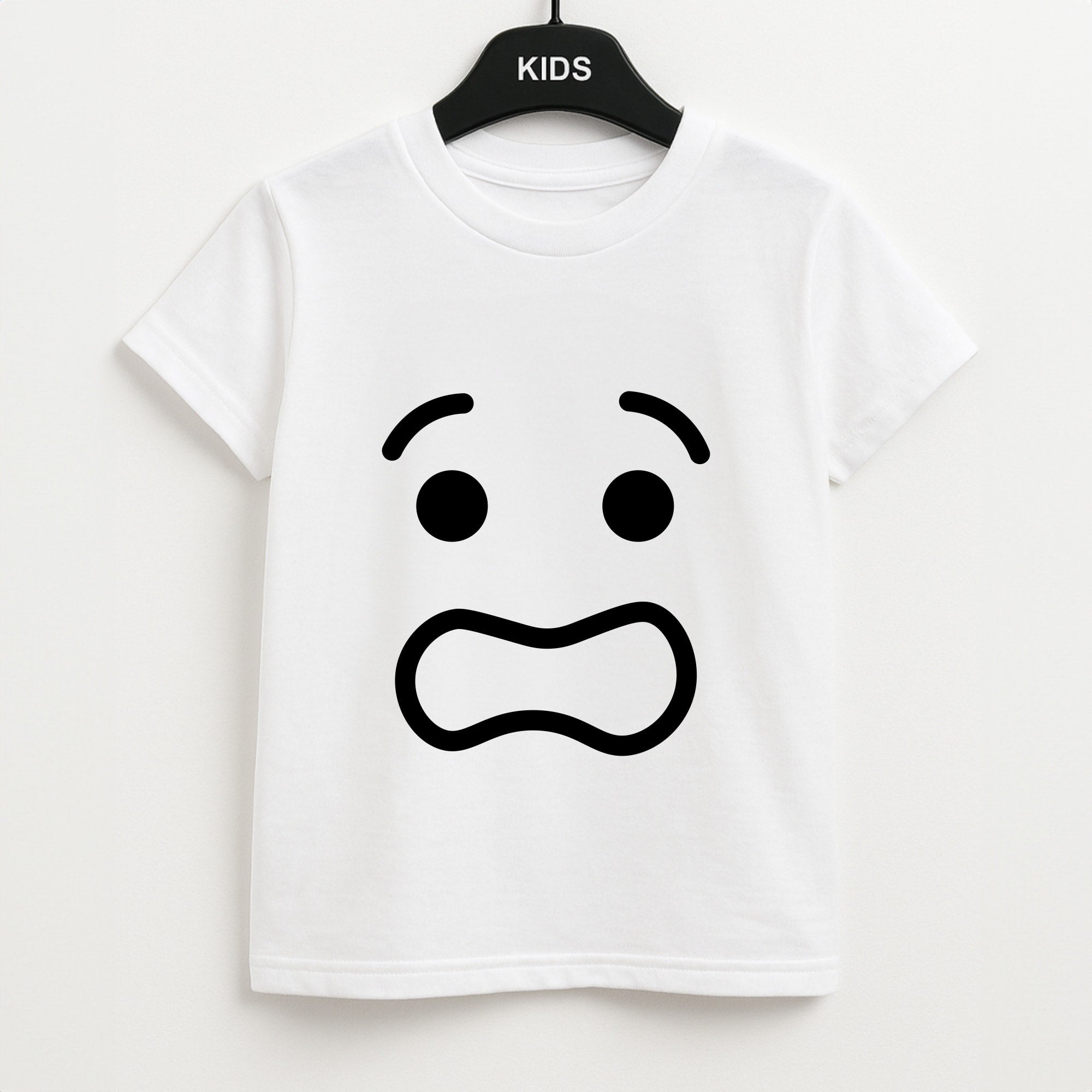 Brick Face Worried Kids T-Shirt