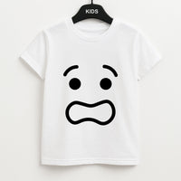 Brick Face Worried Kids T-Shirt