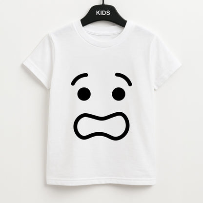 Brick Face Worried Unisex Kids T-Shirt