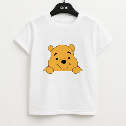 Cute Bear Leaning Unisex Kids T-Shirt