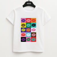 Lips Collage - Pride Kids T-Shirt