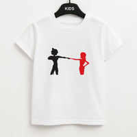 Red And Black Kids T-Shirt
