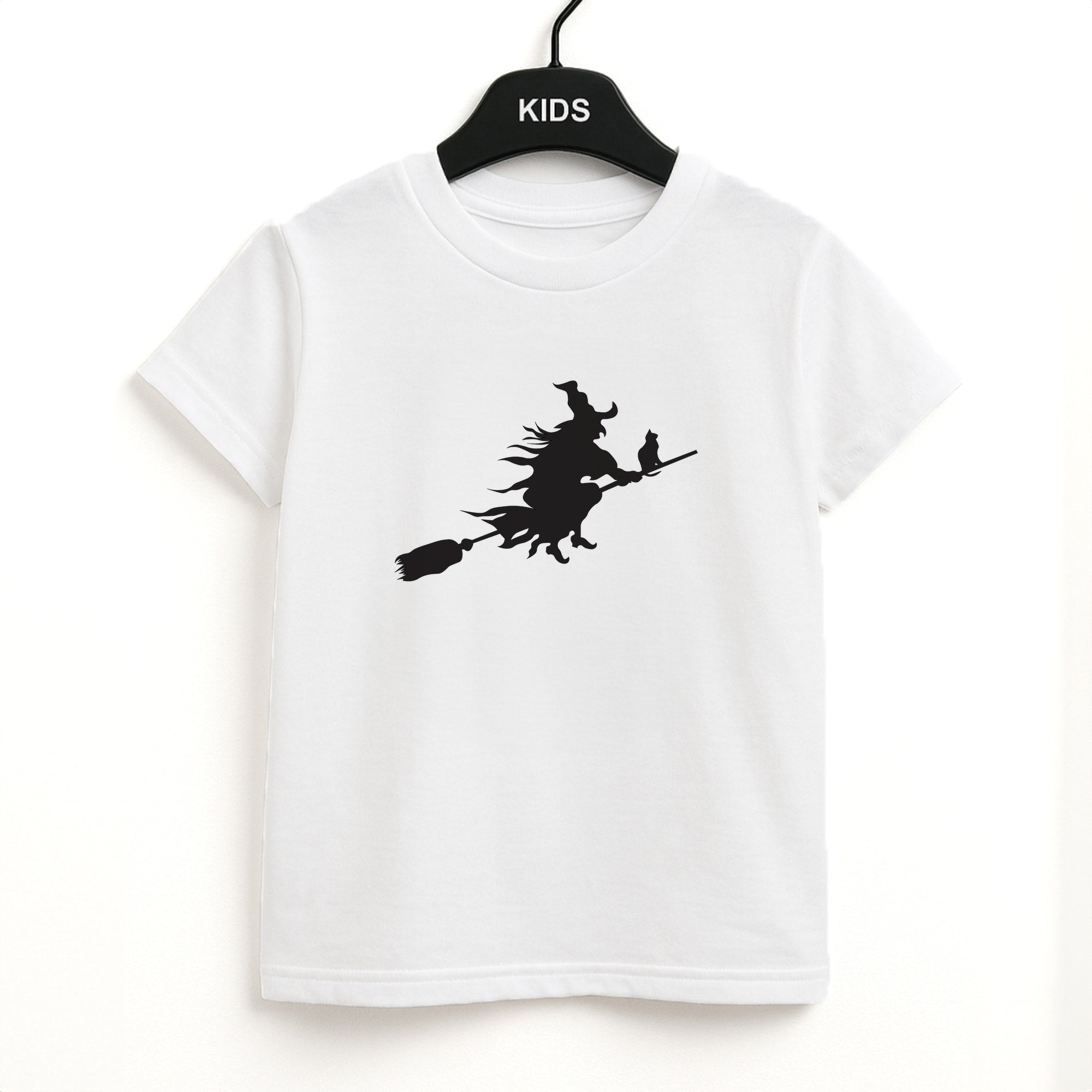 Witch And Cat - Halloween Kids T-Shirt