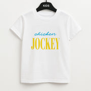 Chicken Jockey Blue Kids T-Shirt 1
