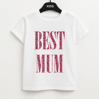 Best Mum Leopard Print Kids T-Shirt
