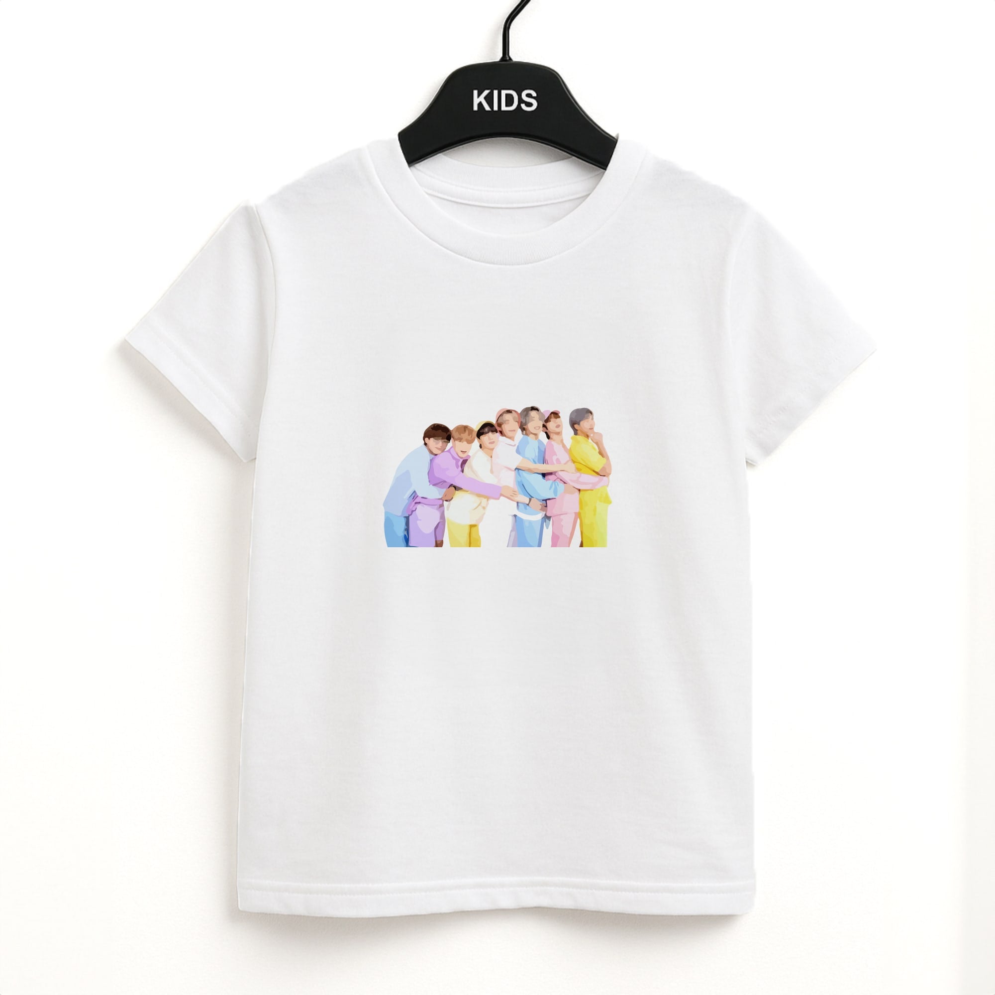 Colourful K-Pop Band Band Unisex Kids T-Shirt
