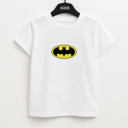 Black Bat Superhero Logo Unisex Kids T-Shirt