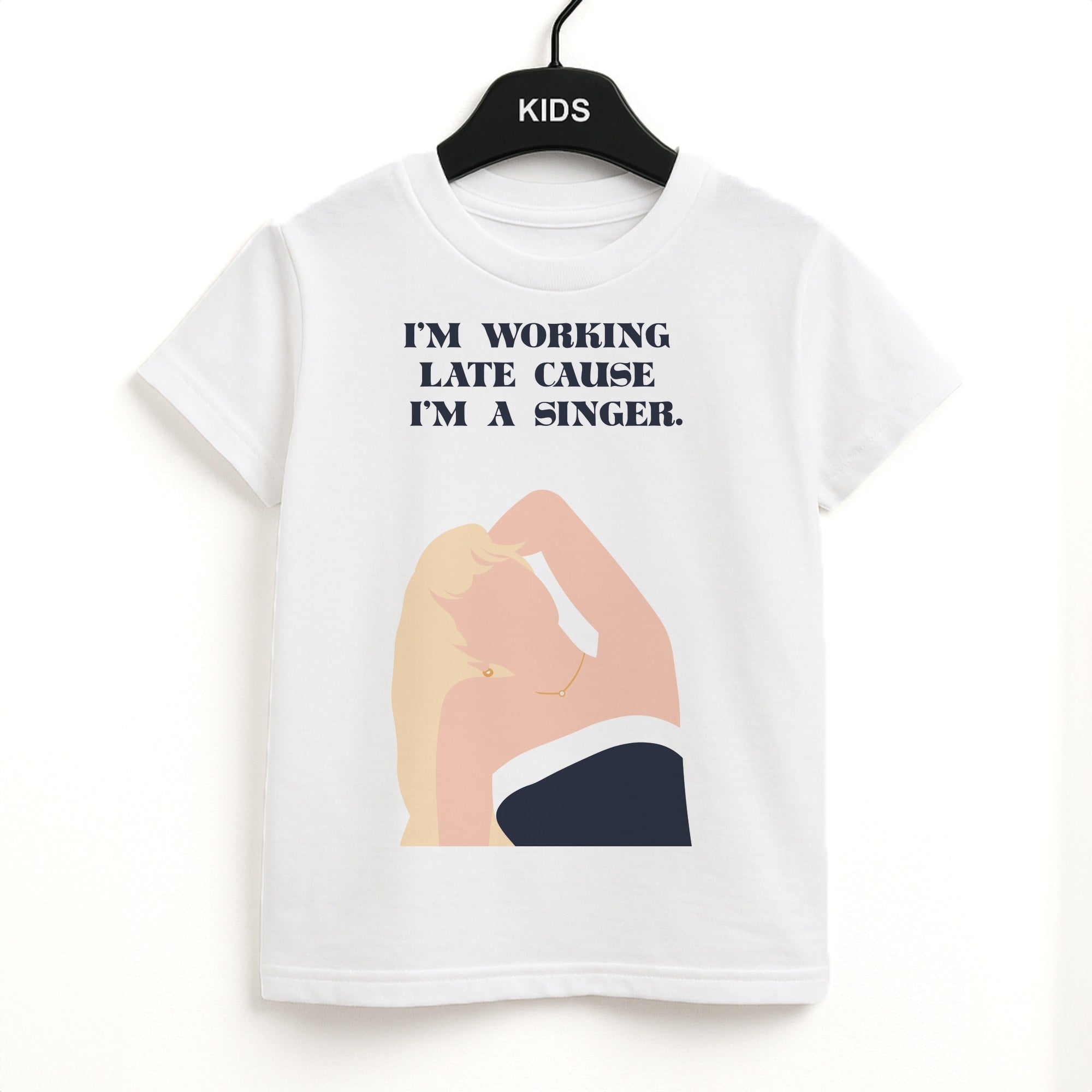 I'm Working Late Cause I'm A Singer Kids T-Shirt