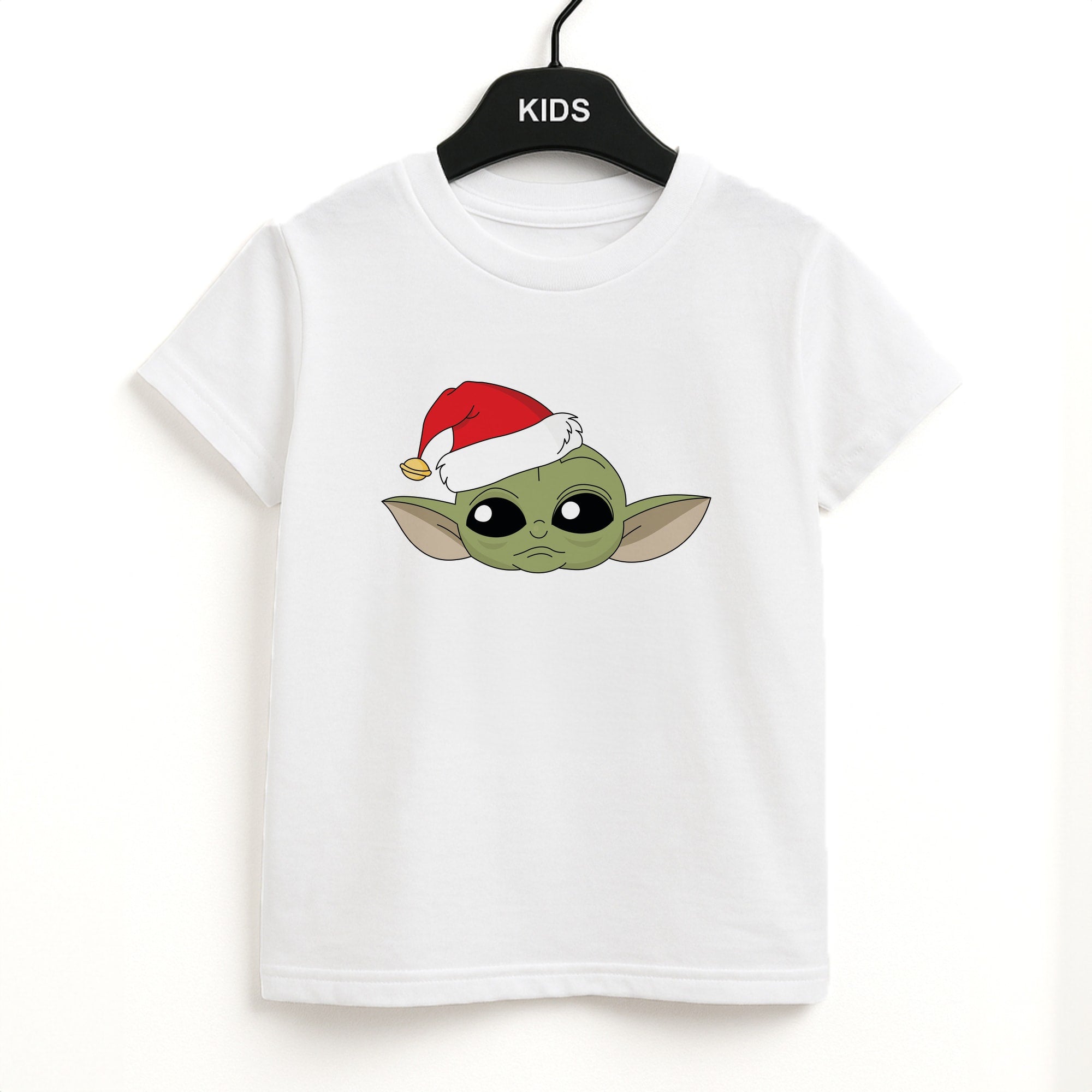 Baby Yoda Christmas Pattern Unisex Kids T-Shirt