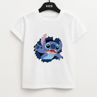 Torn Blue Alien Kids T-Shirt