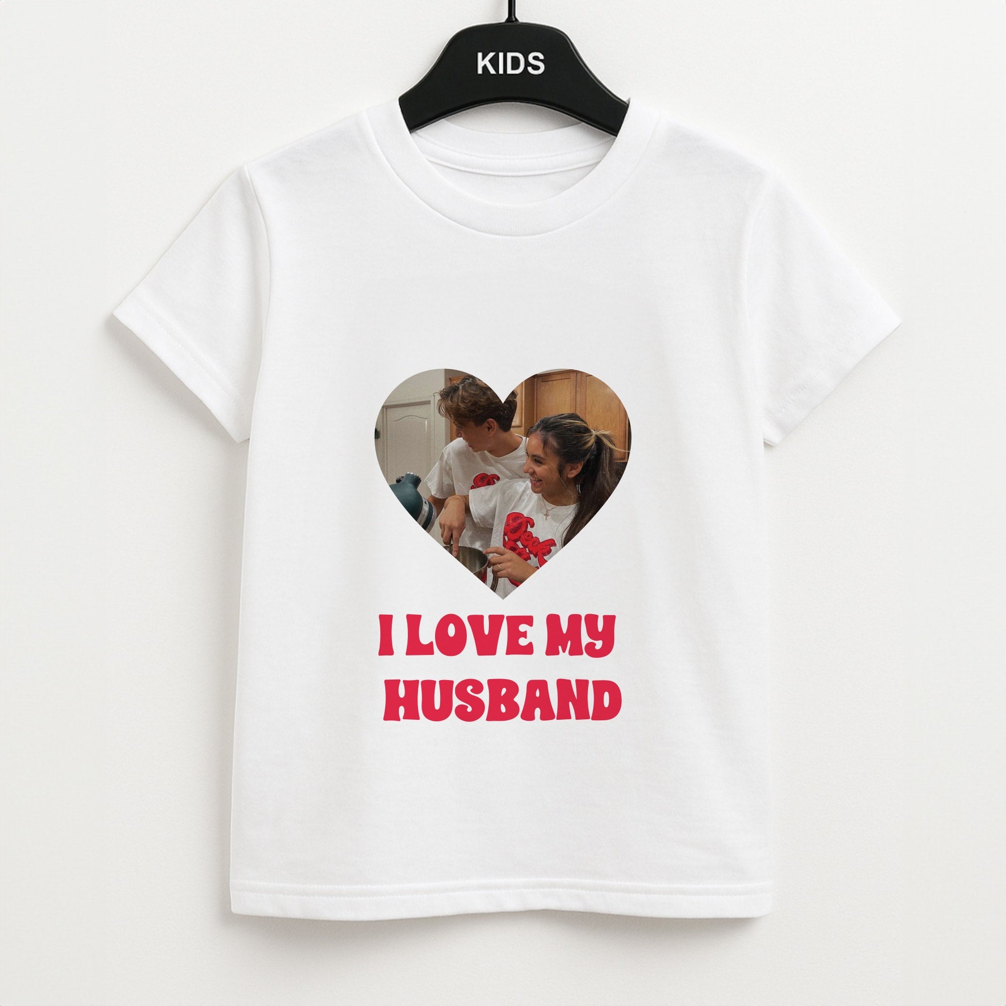 I Love My Husband - Personalised Couples Kids T-Shirt
