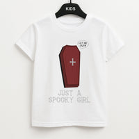 Just A Spooky Girl Kids T-Shirt