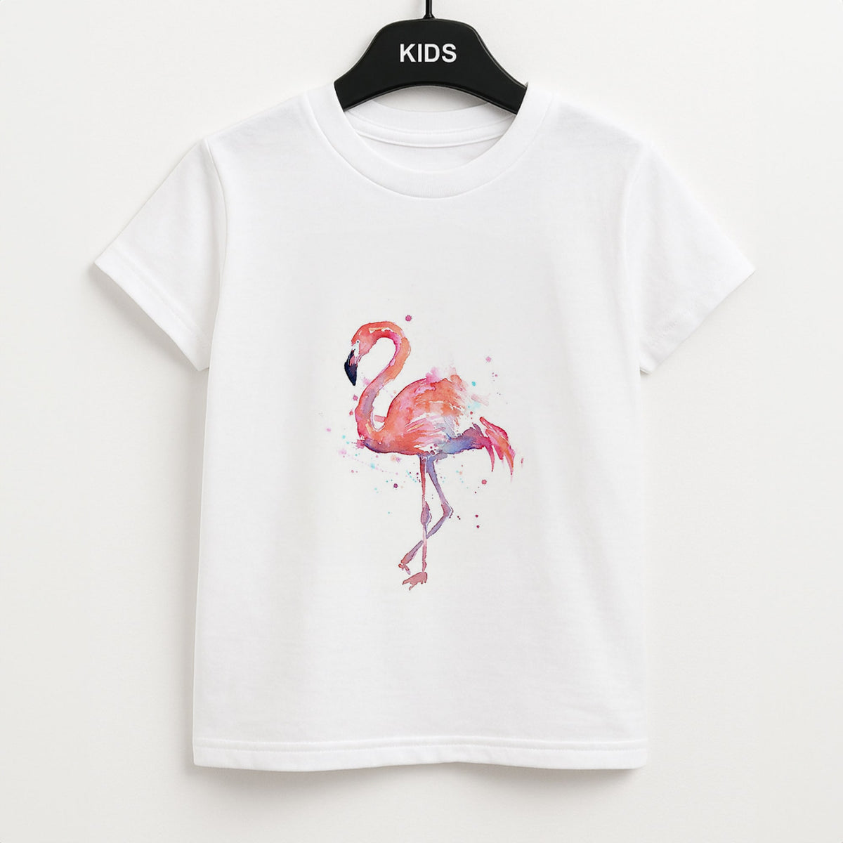 Watercolour Flamingo Painting Kids T-Shirt