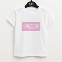 Pink Galaxy Stranger Kids T-Shirt