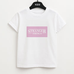 Pink Galaxy Stranger Kids T-Shirt